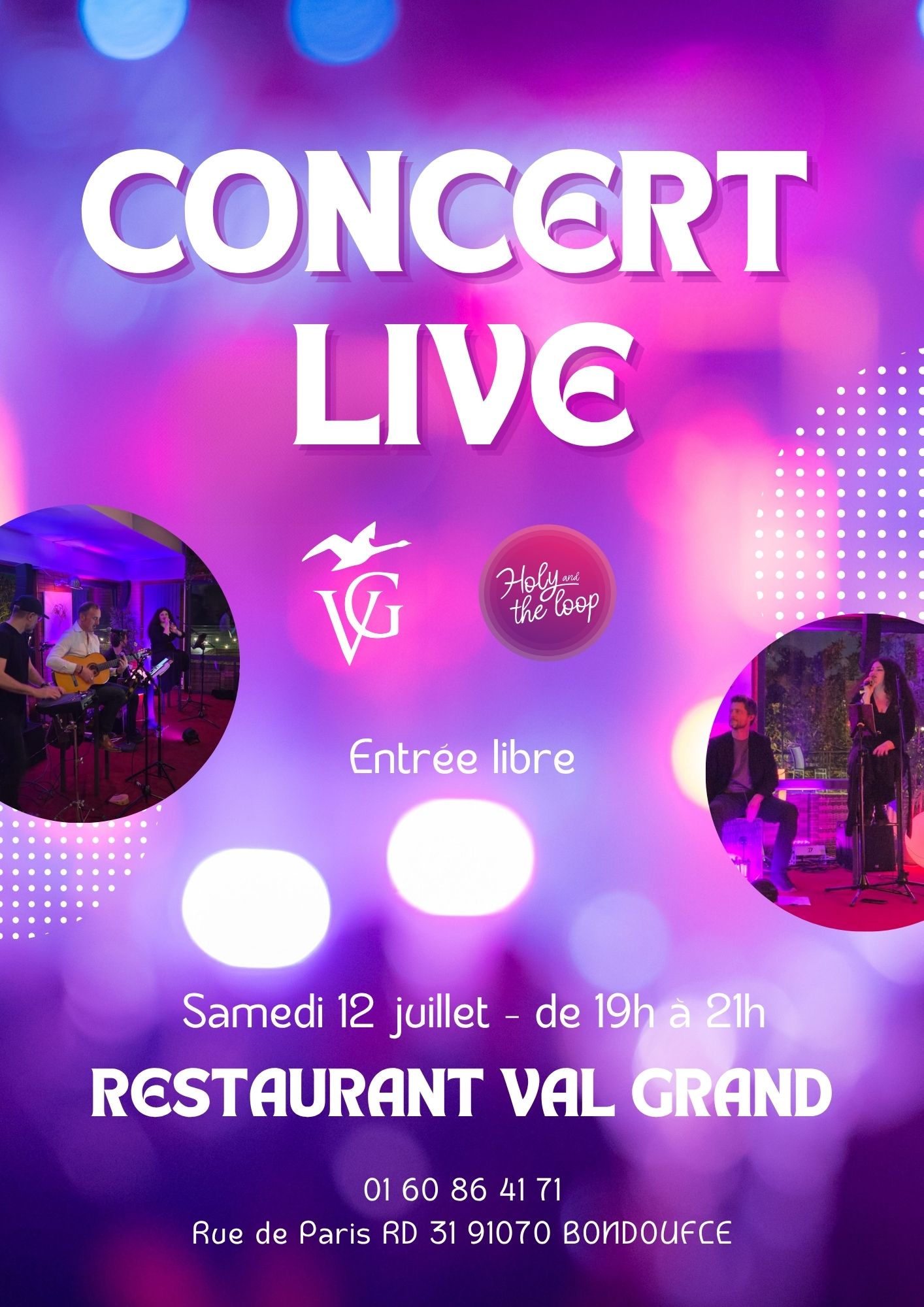 🎶 Soirée musicale – Samedi 12 juillet 🎶